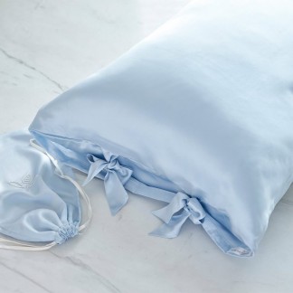 Silk pillow case 1-Aqua (size 50x70 cm)